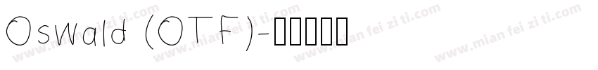 Oswald (OTF)字体转换